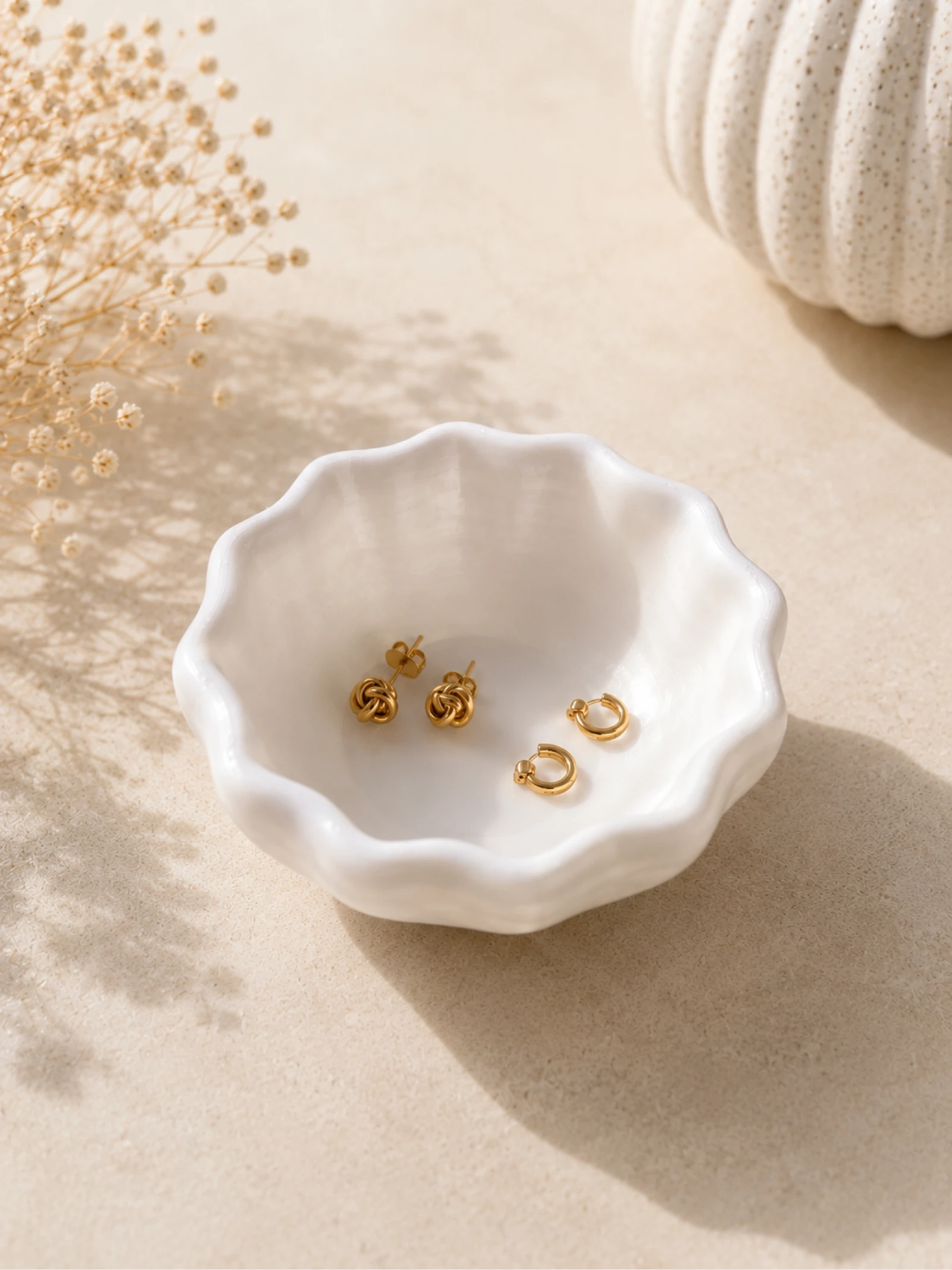 Porte-bijoux floral minimaliste pour bagues et boucles d'oreilles – photo 2